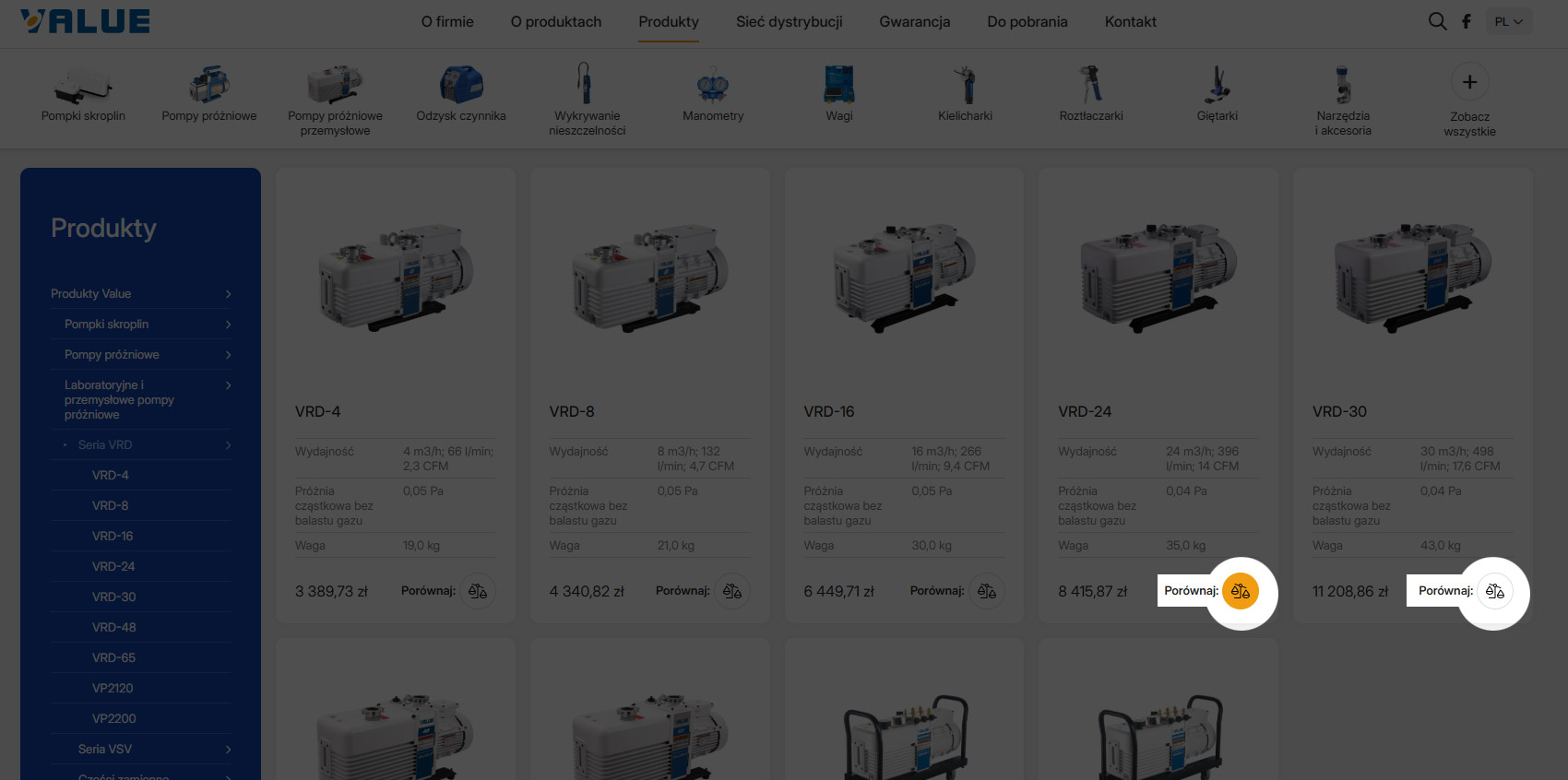 Porównywarka cech produktów w Concrete5 CMS - nowoczesne narzędzie ułatwiające analizę oferty