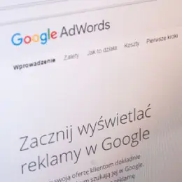 Wyodrębniamy dział Google AdWords